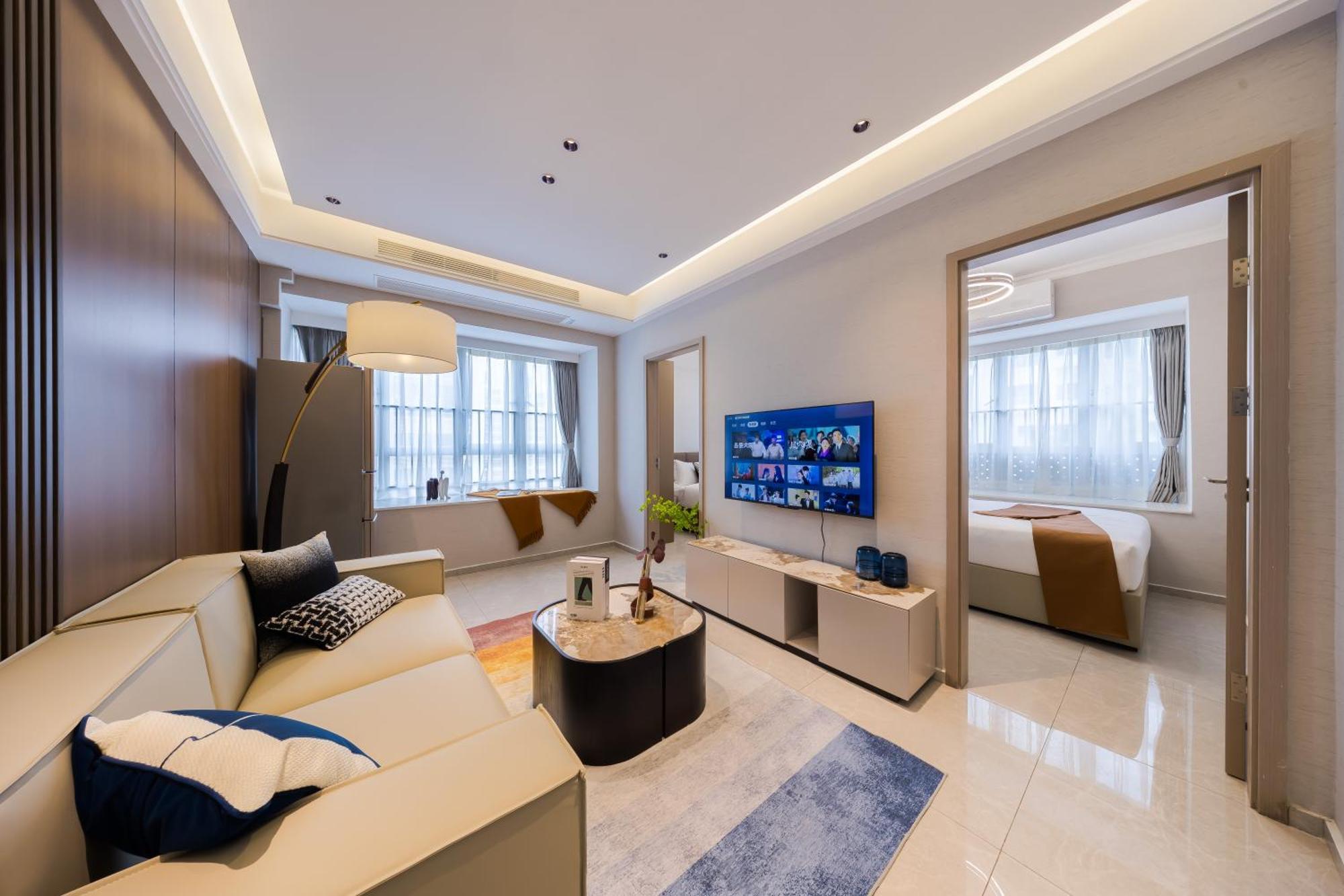 XI Ke Executive Apartment - Shenzhen Futian Exhibition Center ภายนอก รูปภาพ
