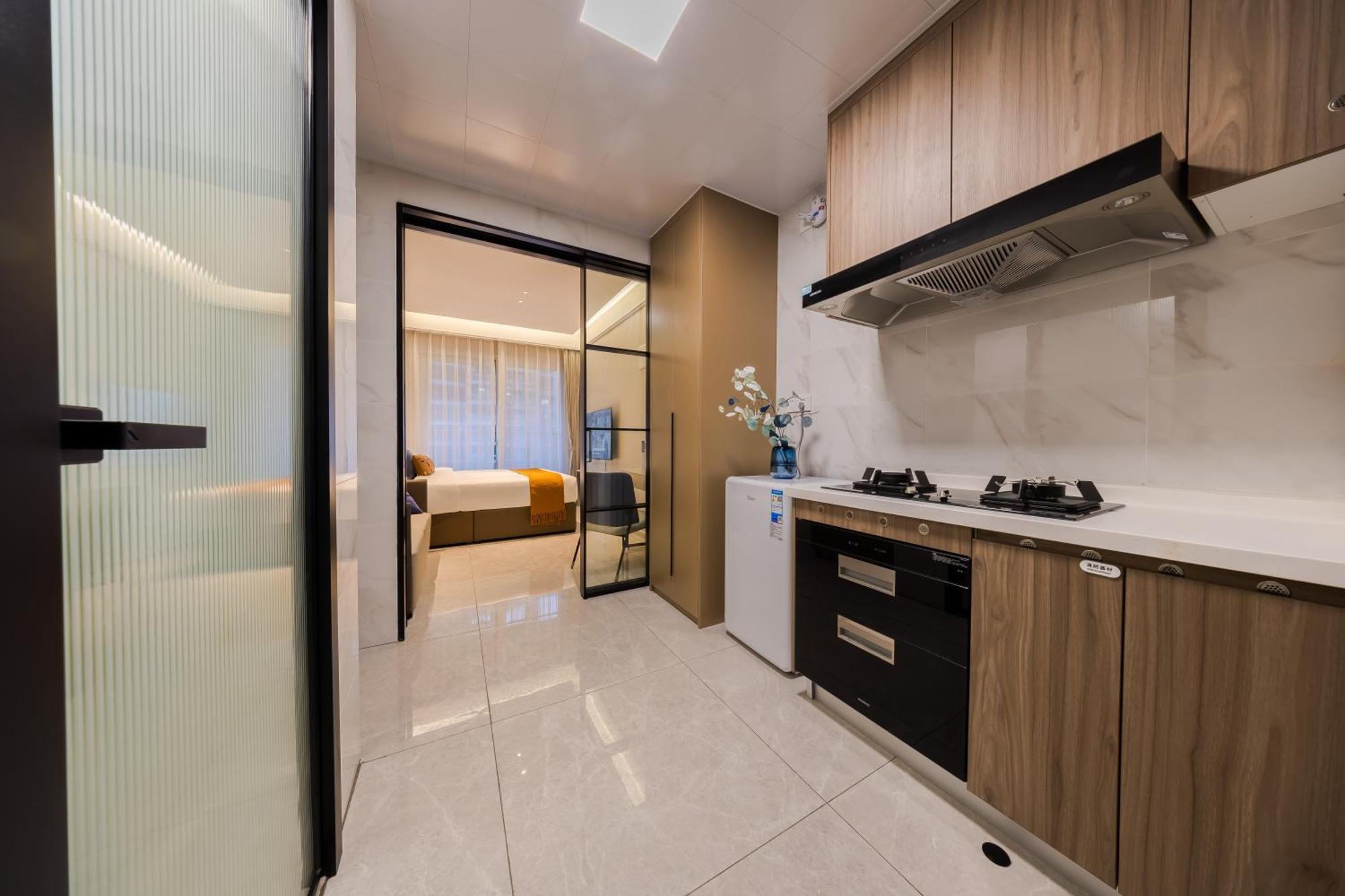 XI Ke Executive Apartment - Shenzhen Futian Exhibition Center ภายนอก รูปภาพ